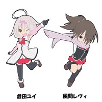 「トリニティセブン ラバーストラップコレクション」より倉田ユイと風間レヴィ。(c)サイトウケンジ・奈央晃徳／KADOKAWA 富士見書房／トリニティセブン製作委員会