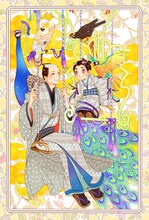 畠中恵原作による紗久楽さわ「まんまこと」のカット。3月号にて最終シリーズがスタートしている。