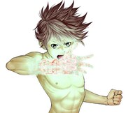 「EX-ARM エクスアーム」予告時のカット。(c)古味慎也・HiRock／集英社／グランドジャンプ