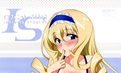 「IS〈インフィニット・ストラトス〉」お風呂ポスターの絵柄の一部。全身像は実物で確認しよう。(c)Izuru Yumizuru, VERLAP/Project IS (c)Yuuki Homura