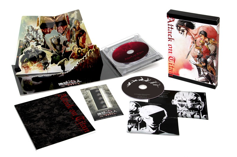 「劇場版『進撃の巨人』前編～紅蓮の弓矢～」Blu-ray&DVD初回限定版の展開図。(c)諫山創・講談社／「進撃の巨人」製作委員会