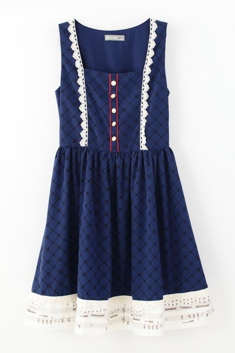 「ノースリーブミュージカルスコアドレス Duoモデル」 (c)カラー