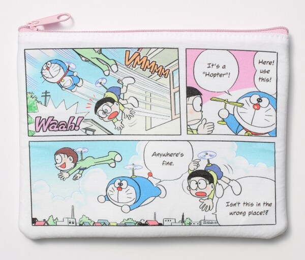 CanCam4月号の付録ポーチ。 (c)藤子プロ・小学館