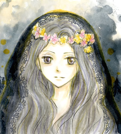 緑川ゆき「一つの夜と千の朝」カット。