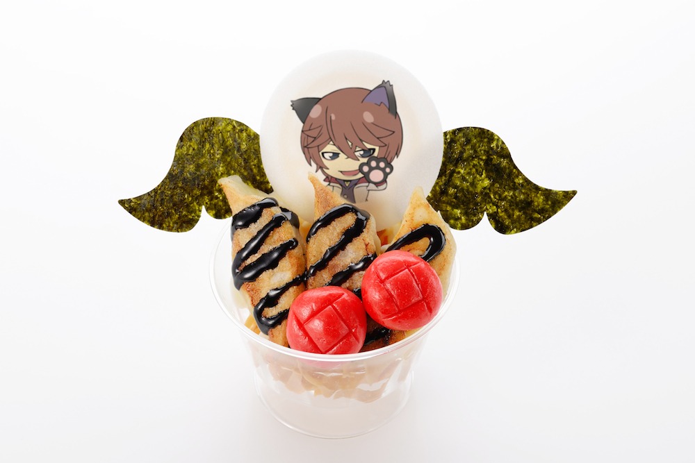 「地獄の堕天使！KURAMAの人気絶頂☆餃子」780円。(c)HAKUSENSHA, all rights reserved.　(c)鈴木ジュリエッタ／白泉社・神様はじめました製作委員会2015