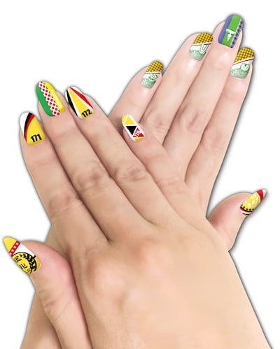 「弱虫ペダル ACONAIL ネイルシール 総北高校」(c)渡辺航(週刊少年チャンピオン)/弱虫ペダルGR製作委員会