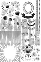 「究極まんが家セット」より、「ちゃおオリジナルスクリーントーン」。