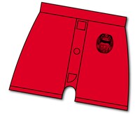 「神さまの言うとおり弐」神さまパンツセットのトランクス。※賞品の画像は制作中のイメージ。デザインは変更になる場合がある。