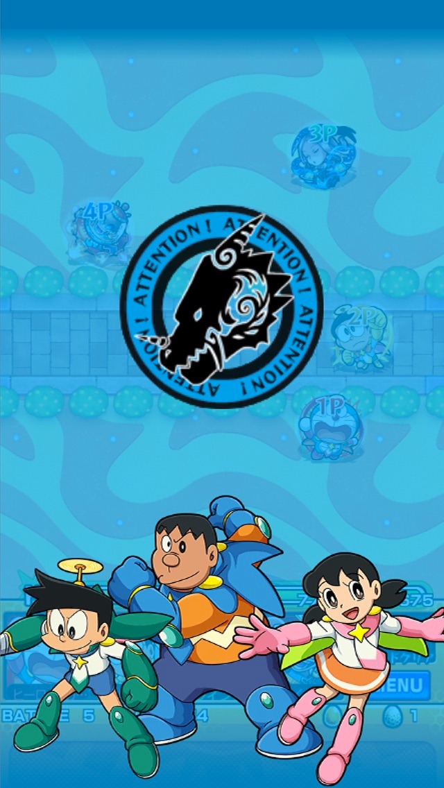 コラボ期間中のボス出現画面 (c)藤子プロ・小学館・テレビ朝日・シンエイ・ADK 2015