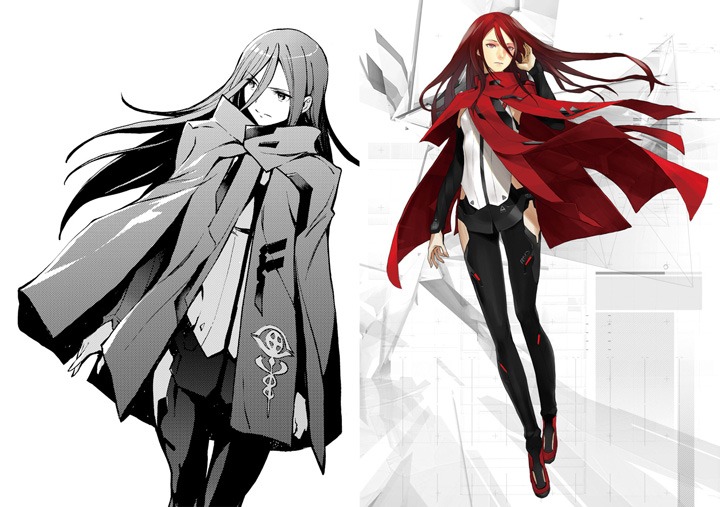 マンガ版「ハーモニー」のトァン(左)とredjuiceによる原案のトァン(右) (c)Project Itoh /HARMONY