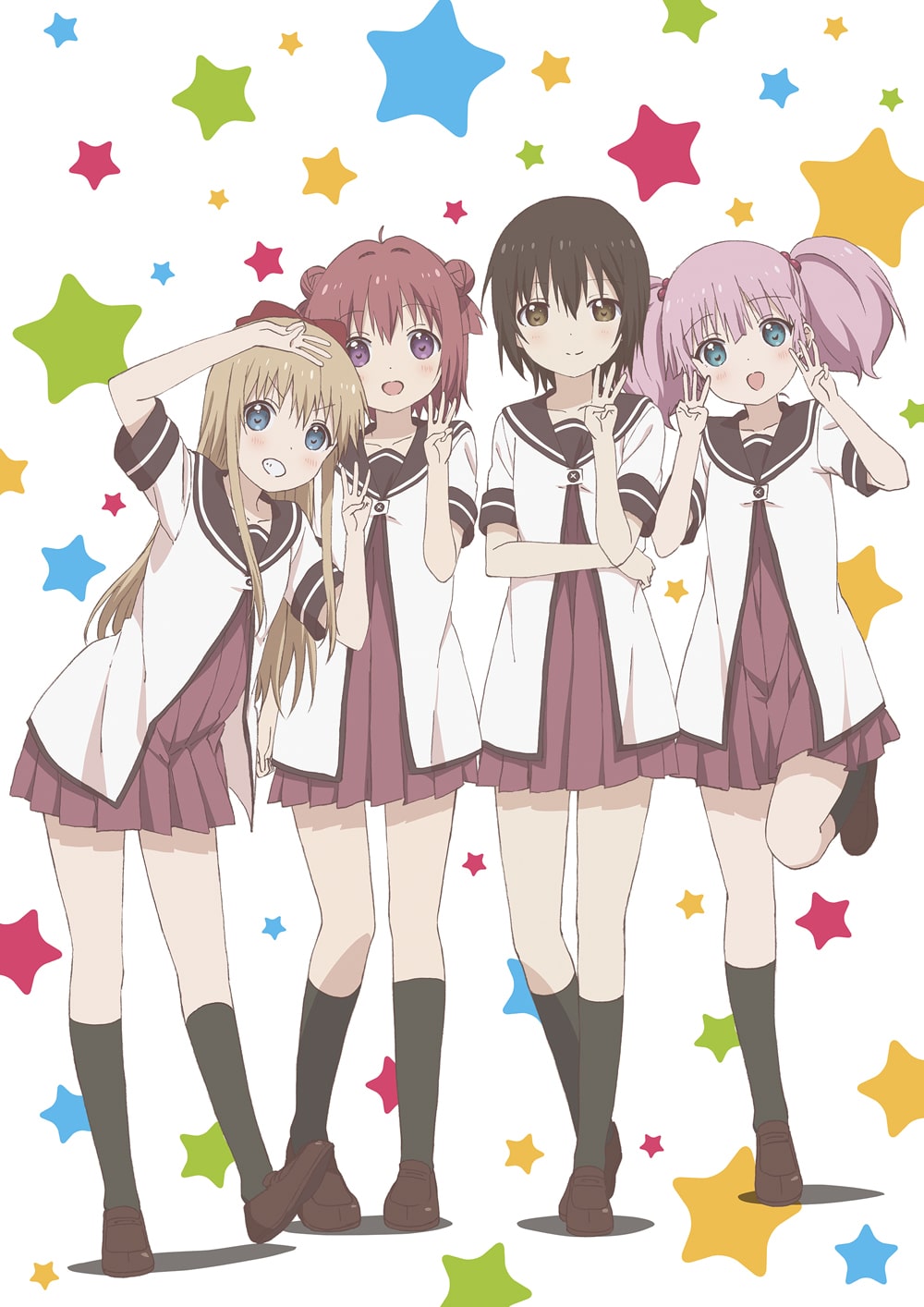ゆるゆり Tvアニメ第3期の制作決定 キービジュアルも公開 コミックナタリー