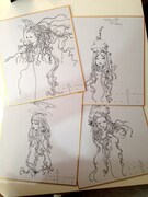 寺田克也のサイン色紙。