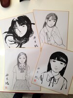 早見純のサイン色紙。