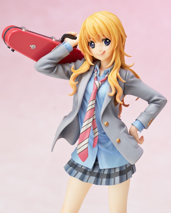 「宮園かをりフィギュア プレミアムBOXセット〈永久保存版〉」に同梱されるフィギュア。(c)新川直司・講談社/「四月は君の嘘」制作委員会