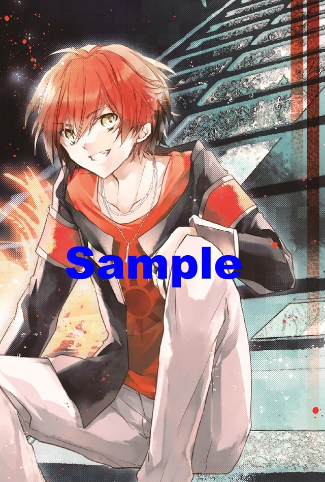 アニメイトで配布される特典の絵柄。こちらは裏面。
