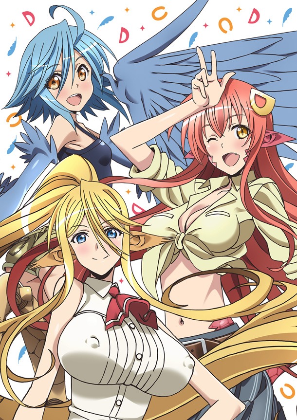 アニメ「モンスター娘のいる日常」キービジュアル。(c)2015オカヤド／徳間書店・モン娘パートナーズ