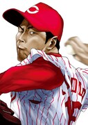 漫画：吉原基貴、原案協力・取材：戸塚啓、協力：広島東洋カープ「誰がために ～黒田博樹物語～」カット