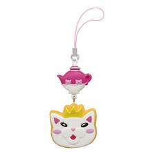 「3月のライオン アイシングクッキーストラップ」の「王様ニャーとピンクポット」。(c)羽海野チカ/白泉社