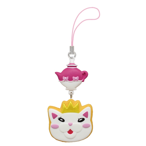 「3月のライオン アイシングクッキーストラップ」の「王様ニャーとピンクポット」。(c)羽海野チカ/白泉社
