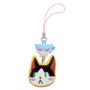 「3月のライオン アイシングクッキーストラップ」の「黒色ニャーとみずいろティーカップ」。(c)羽海野チカ/白泉社