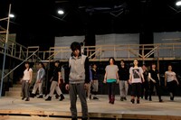 「デスノート THE MUSICAL」楽曲披露会の様子。