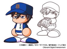 「実況パワフルプロ野球」に登場する降谷。(c)寺嶋裕二・講談社/2014「ダイヤのA」製作委員会・テレビ東京