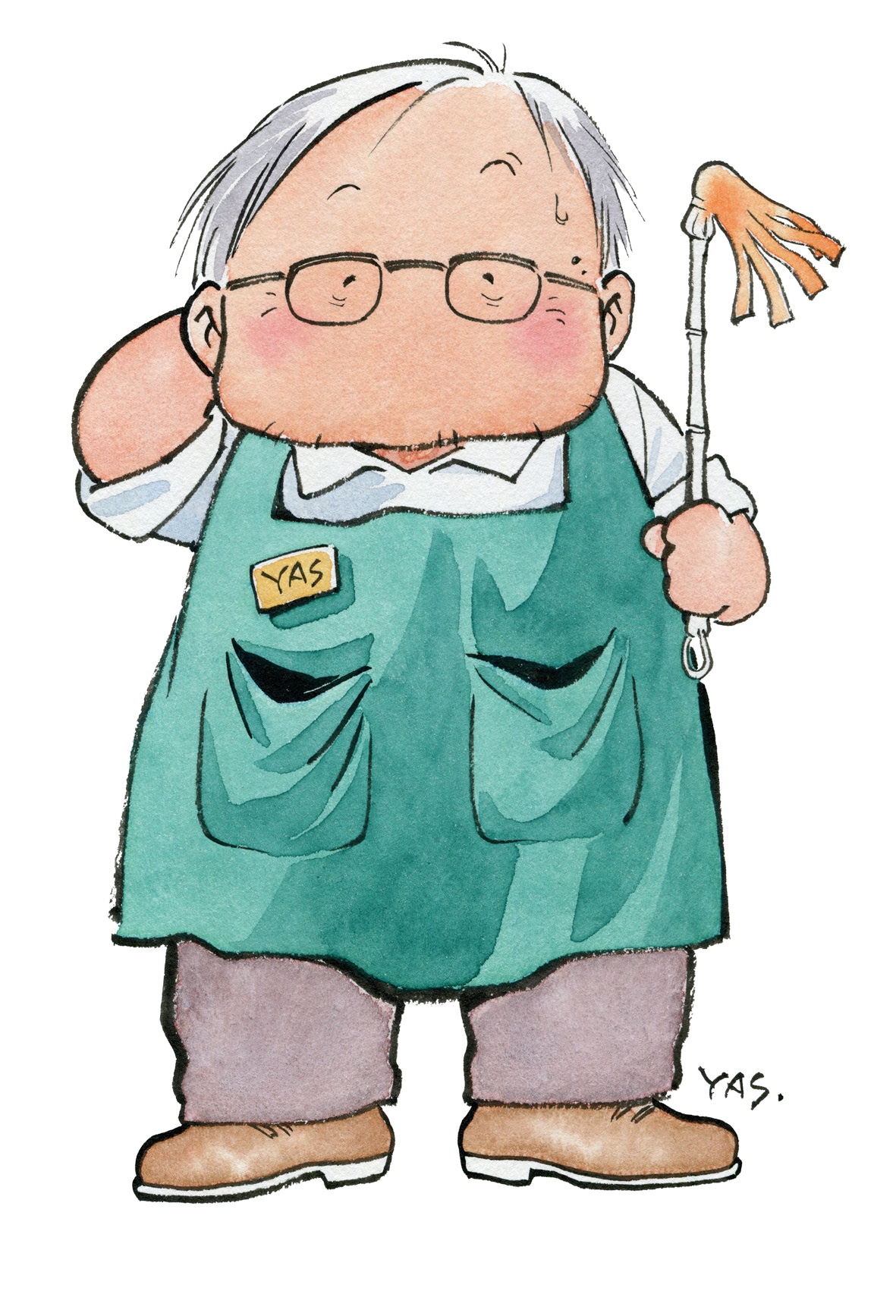 安彦による自画像