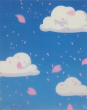 初回特典の背景シート。(c) CLAMP・ST・講談社／NHK・NEP