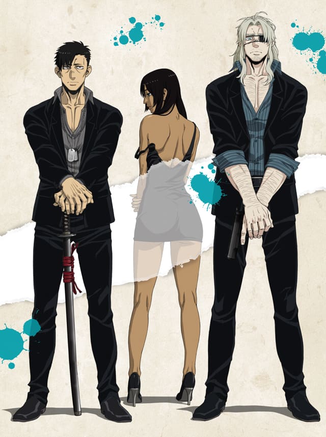 コースケ原作アニメ「GANGSTA.」のビジュアル第1弾公開、AnimeJapanで 