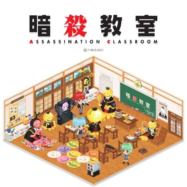 LINE PLAY「暗殺教室」ルームのイメージ