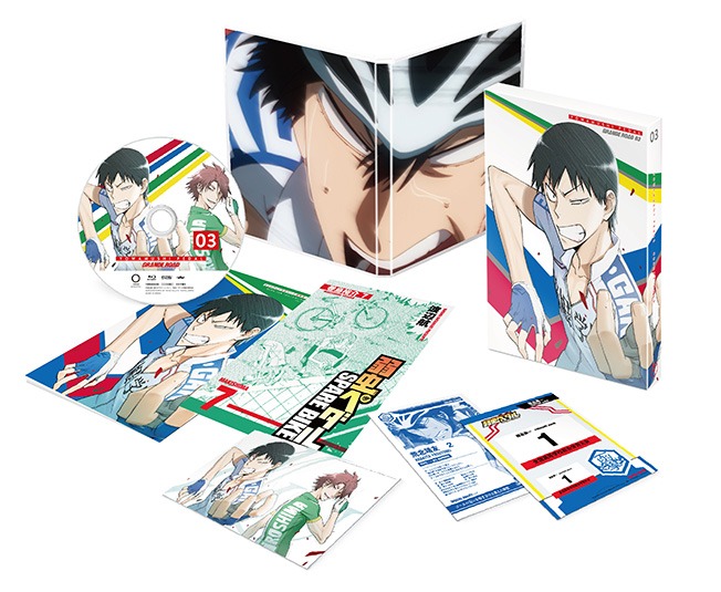 「弱虫ペダル GRANDE ROAD」Blu-ray3巻の展開図。(c)渡辺航（週刊少年チャンピオン）／弱虫ペダルGR製作委員会