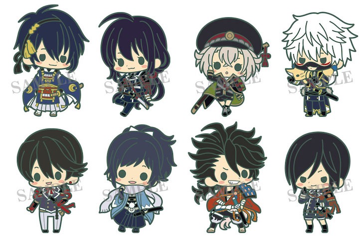 「ラバーストラップコレクション 刀剣乱舞 第一部隊」(c)2015 DMM ゲームズ / Nitroplus