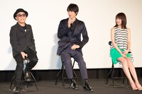 「ストロボ・エッジ」舞台挨拶の様子。