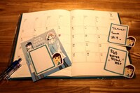 「わがままちえちゃん」の付箋使用例。