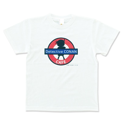 「コナンカフェ × TOWER RECORDS CAFE T-shirt ロゴ」 (c)青山剛昌/小学館・読売テレビ・TMS 1996