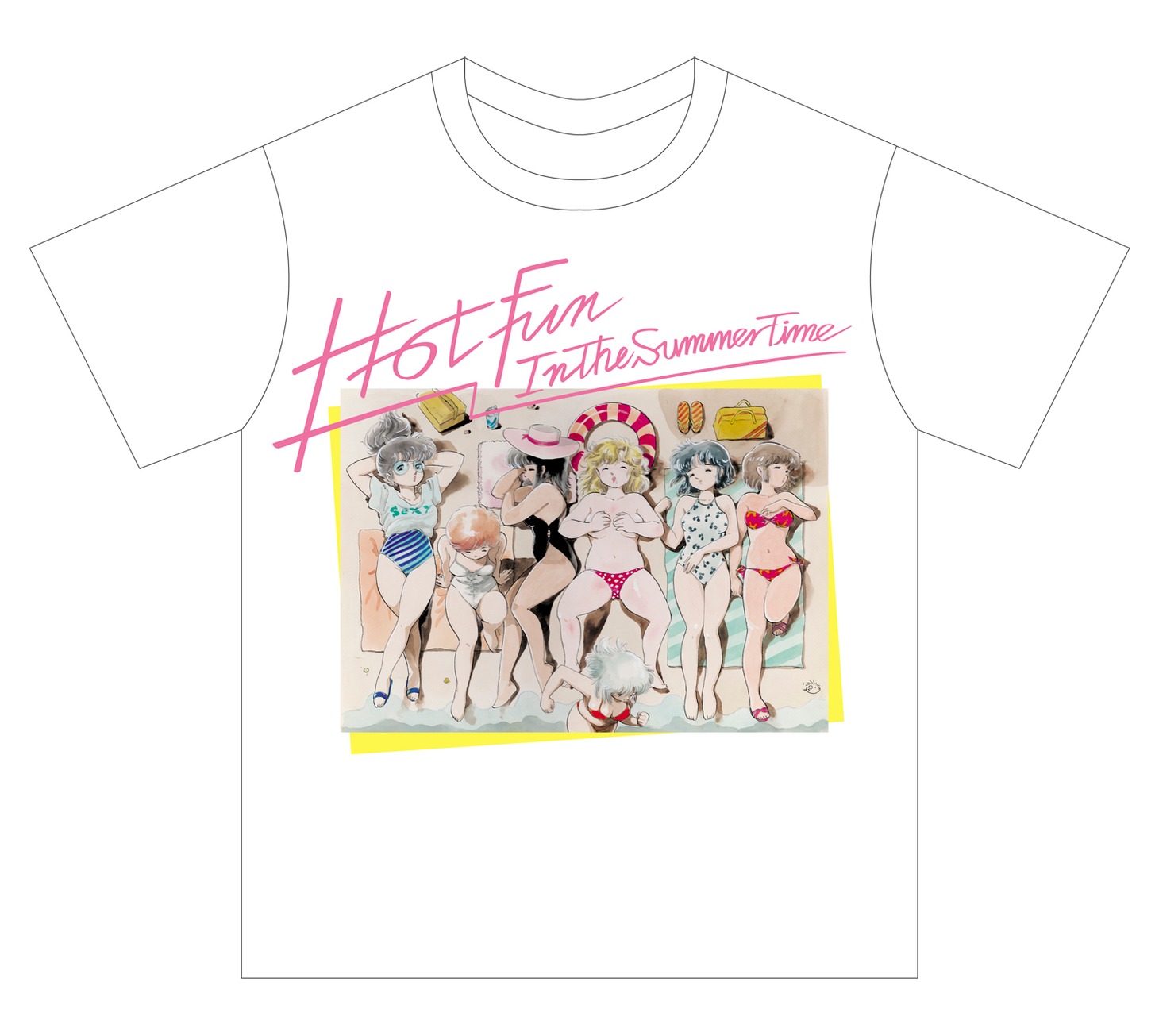 「吾妻ひでお×galaxxxy Hot Fun In The Summer Time Tシャツ」