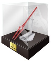 賞品の「ガラス工芸 ロンギヌスの槍」。