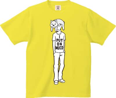 ムーコがこまつさんの頭上にすっぽり 新作tシャツ発売 コミックナタリー ムーコがこまつさんの頭上にすっぽり 新作tシャツ発売 コミックナタリー