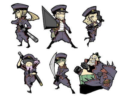 「曇天に笑う 外伝」中巻限定版に付くラバーストラップ。