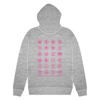 「ユリ熊嵐」のパーカー背面。(c)2015 イクニゴマモナカ/ユリクマニクル