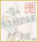 楽天ブックスにて配布される早期予約特典の色紙（ツェッド）。(c)2015 内藤泰弘/集英社・血界戦線製作委員会