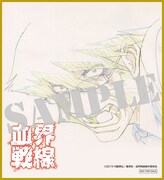 TSUTAYAにて配布される早期予約特典の色紙（クラウス）。(c)2015 内藤泰弘/集英社・血界戦線製作委員会