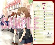 「とある魔術の禁書目録」特製卓上スクールカレンダー。 (c)Kazuma Kamachi Licensed by KADOKAWA CORPORATION ASCII MEDIA WORKS (c)Chuya Kogino/SQUARE ENIX