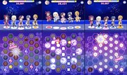 「ハナヤマタよさこいパズル！」のゲーム場面。