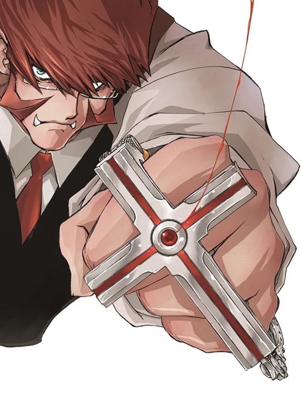 「血界戦線」Blu-ray&DVD第1巻初回生産限定版に付属するスリーブケースのイラスト。(c)2015 内藤泰弘/集英社・血界戦線製作委員会