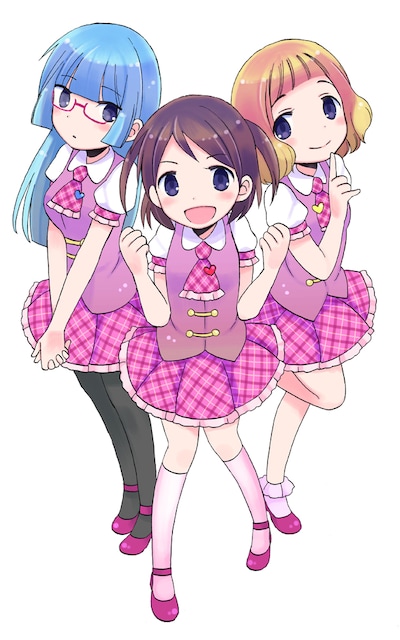 板倉梓による新連載「きらきらビームプロダクション」カット。