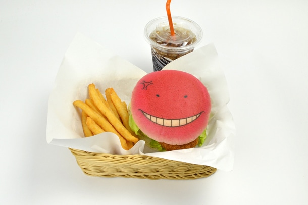 「殺せんせーの殺ッケバーガーセット（怒ってるver.）」(c)松井優征/集英社・アニメ「暗殺教室」製作委員会