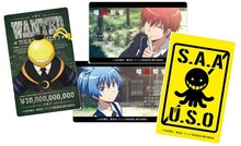 「イタズラはいけません！急募！殺せんせーの弱点回収ラリー」で景品としてもらえるステッカー。(c)松井優征/集英社・アニメ「暗殺教室」製作委員会