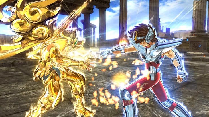 「聖闘士星矢 ソルジャーズ・ソウル」のスクリーンショット。(c)車田正美/集英社・東映アニメーション (c)BANDAI NAMCO Entertainment Inc.