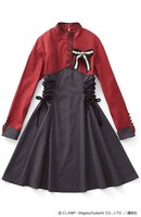 「バトルコスチュームモデル さくらの星とストライプのハイウエストワンピース」(c)CLAMP・ShigatsuTsuitachi CO.,LTD./講談社